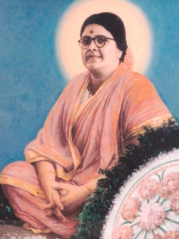 Painted portrait of Divine Mother Sree Rama Devi