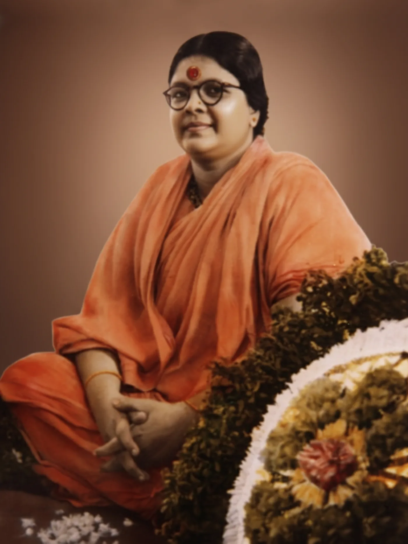 Divine Mother Sree Rama Devi, seated portrait